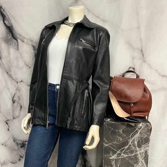 Vakko Jackets & Blazers - Vakko black leather jacket
